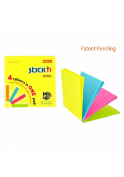 Notes samoprzylepny Magic pad 76x76mm neon mix
