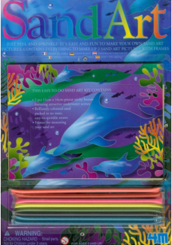 Sand Art Sztuka malowania piaskiem Delfin