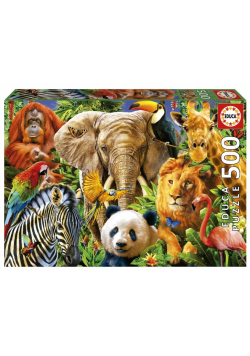 Puzzle 500 Dzikie zwierzęta