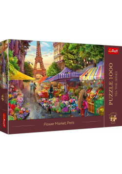 Puzzle 1000 Targ kwiatowy, Paryż TREFL