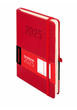 Kalendarz 2025 Memofix A5 DNS czerwony