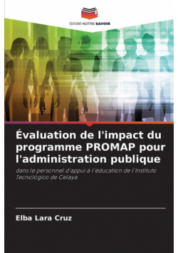 Évaluation de l'impact du programme PROMAP pour l'administration publique