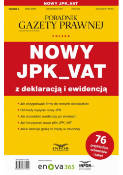 Nowy JPK_VAT z deklaracją i ewidencją