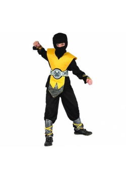 Strój Żółty ninja lux 130-140cm