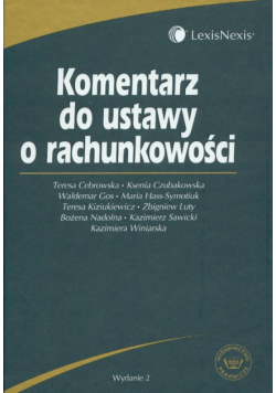 Komentarz do ustawy o rachunkowości