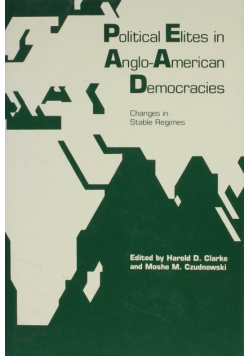 Political elites in anglo american democracies