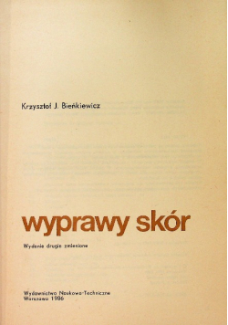 Fizykochemia wyprawa skór