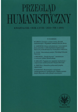 Przegląd Humanistyczny 2024/1 (484)