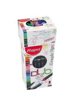 Cienkopis Gaph peps duo 30 sztuk mix