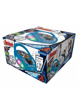 Odtwarzacz CD Bluetooth Avengers z efektami świetlnymi RCD109AV