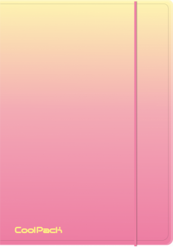 Teczka na gumkę A4 Coolpack Gradient PEACH