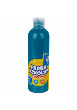 Farba szkolna naturalna tempera Astra 250 ml turkusowa