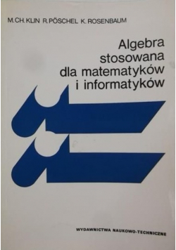 Algebra stosowana dla matematyków i informatyków