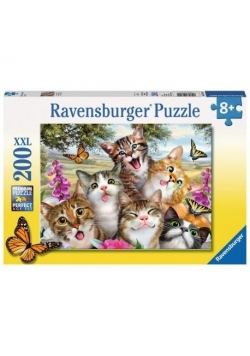 Puzzle 200 Zwariowane Koty XXL