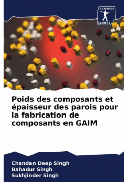 Poids des composants et épaisseur des parois pour la fabrication de composants en GAIM