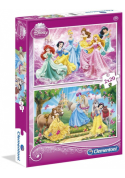 Puzzle 2x20 Księżniczki