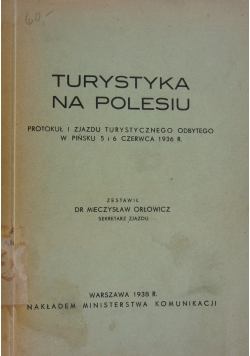 Turystyka na Polesiu. 1938 r.