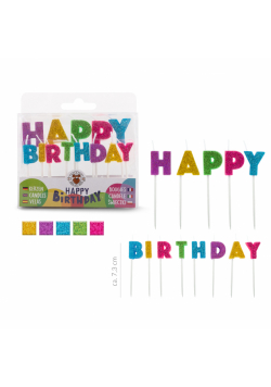 Świeczki Happy Birthday