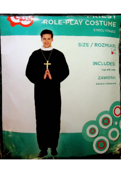 Strój dla dorosłych Ksiądz Rozmiar L