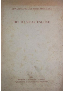 Try to Speak English