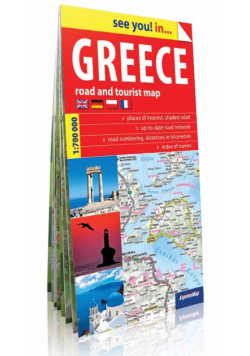 Grecja papierowa mapa samochodowa 1:750 000