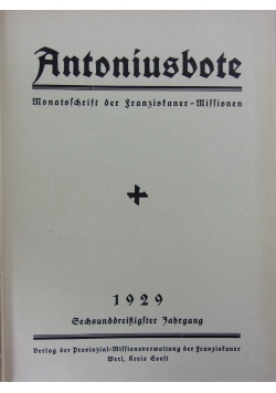 Antoniusbote,1929r.