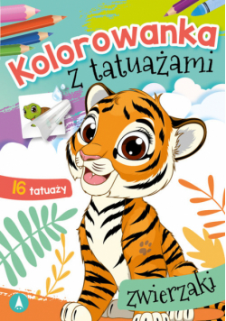 Kolorowanka z tatuażami Zwierzaki