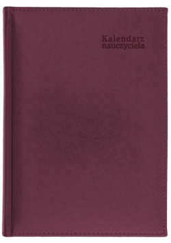 Kalendarz naucz. 2024/2025 B5 tyg. Vivella bordo