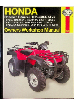 Honda Rancher, Recon & TRX250EX ATVs