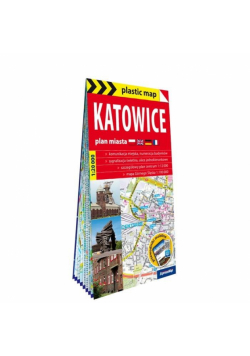 Plastic map Katowice 1:20 000