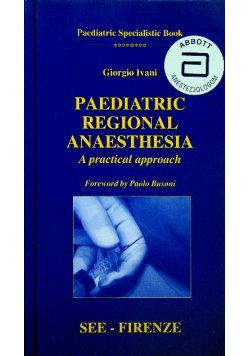 Paediatric regional anaesthesia