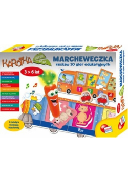 Marcheweczka zestaw 10 gier edukacyjnych + naklejki Hello Kitty