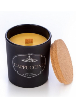 Świeczka sojowa Cappuccino czarna 135g