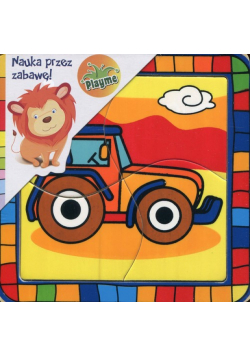 Puzzle drewniane układanka Pojazdy 4 elementy