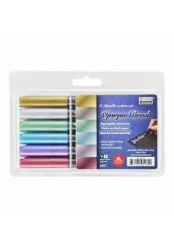 Pisaki pędzelkowe Opaque Brush 6 kolorów