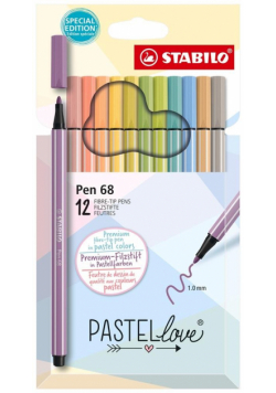 Flamaster Pen 68 pastellove 12szt