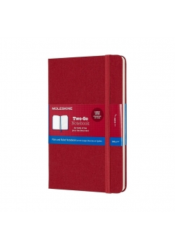 Notes linia tw. TWO-GO, cranberry MOLESKINE