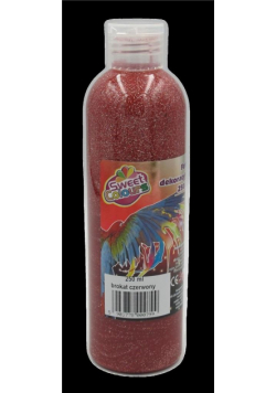 Farba dekoracyjna brokatowa czerwona 250ml