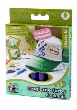 Magiczne farby do tkanin 6 kolorów