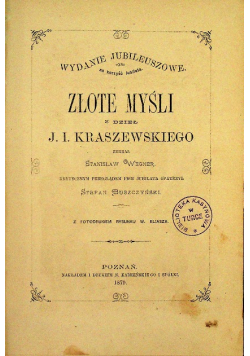 Złote myśli 1879 r.