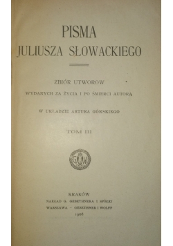 Pisma Juliusza Słowackiego ,ok 1920r.