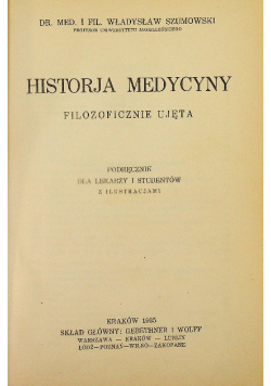 Historja medycyny 1935 r.