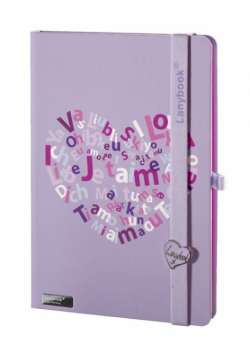 Notes A6 Lovestruck fioletowy linia