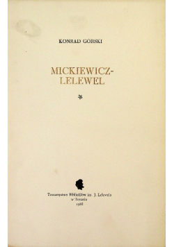 Mickiewicz Lelewel