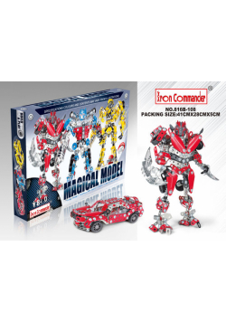 Iron Commander Metalowy TRANSFORMERS czerwony 555 części
