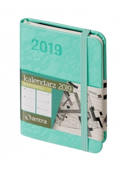 Kalendarz 2019 Awangarda A7 Miętowy ANTRA