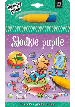 Słodkie pupile. Malowanka z pisakiem wodnym