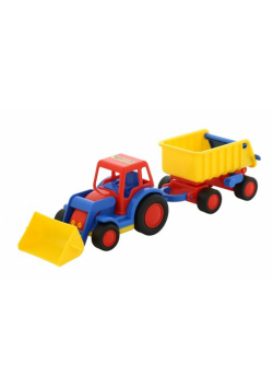 Basics traktor-ładowarka z przyczepą