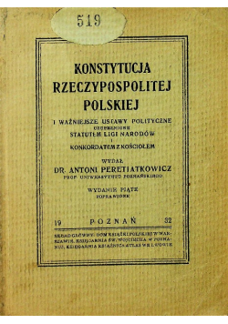 Konstytucja Rzeczypospolitej Polskiej 1932 r.