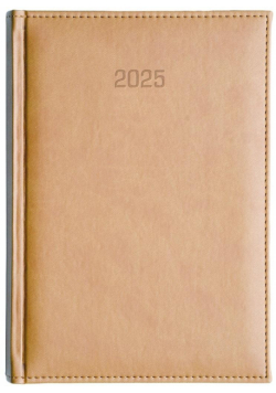 Kalendarz 2025 A4 dzienny Vivella beżowy